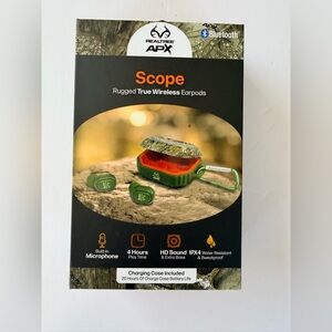 Realtree Scope Rugged True Wireless Earbuds - Green